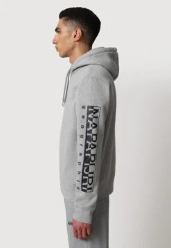 Napapijri BADAS - Kapuzenpullover - Medium Grey Melange -Napapijri 0118e453dcff4ef4b4cebf7a2cc48f47