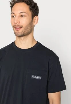 Napapijri MORGEX - T-Shirt Basic - Blu Marine -Napapijri 02e75f7147324581a0608eade7c04e13