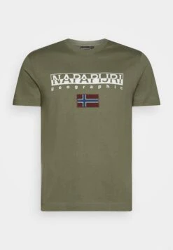 Napapijri S-AYAS - T-Shirt Print - Green Lichen -Napapijri 050f3f0e43d440348aa5321c55cae0e5 1