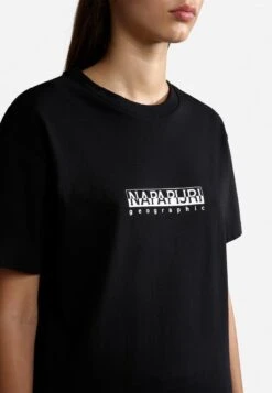 Napapijri S-BOX W SS - T-Shirt Print - Black -Napapijri 070b27ead9c2472c8bf42de53404d647