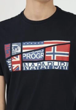 Napapijri T-Shirt Print - Blu Marine -Napapijri 13323cb24dda40c6a8cadfbeb1a6ddce