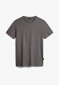 Napapijri SALIS - T-Shirt Basic - Gray Granit -Napapijri 162072ac2fe3420dbadcf2036bab1d23 2