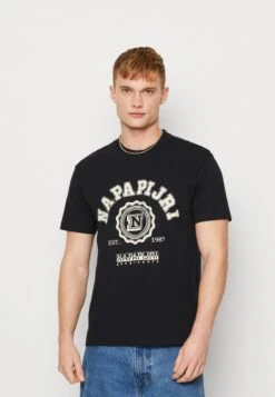 Napapijri S-QUITO SS - T-Shirt Print - Black