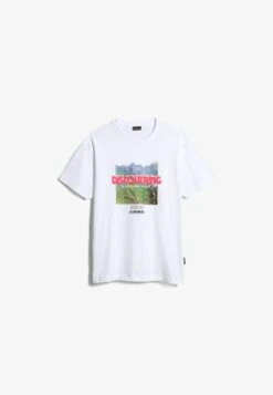 Napapijri BOLIVAR - T-Shirt Print - Bright White