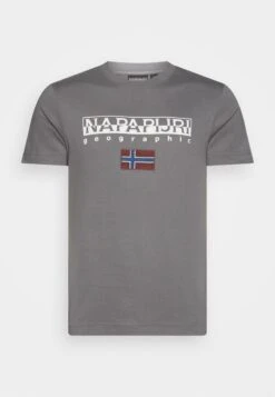 Napapijri S-AYAS - T-Shirt Print - Gray Granit