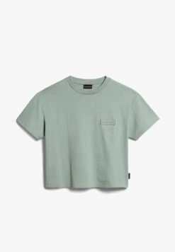 Napapijri S-MORGEX W - T-Shirt Basic - Green Frost Ge -Napapijri 2d81370ae81849abb8d257c6a8c85e85 1