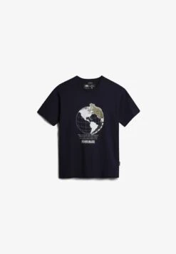 Napapijri UNISEX - T-Shirt Print - Blu Marine