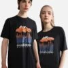 Napapijri S HILL - T-Shirt Print - Black