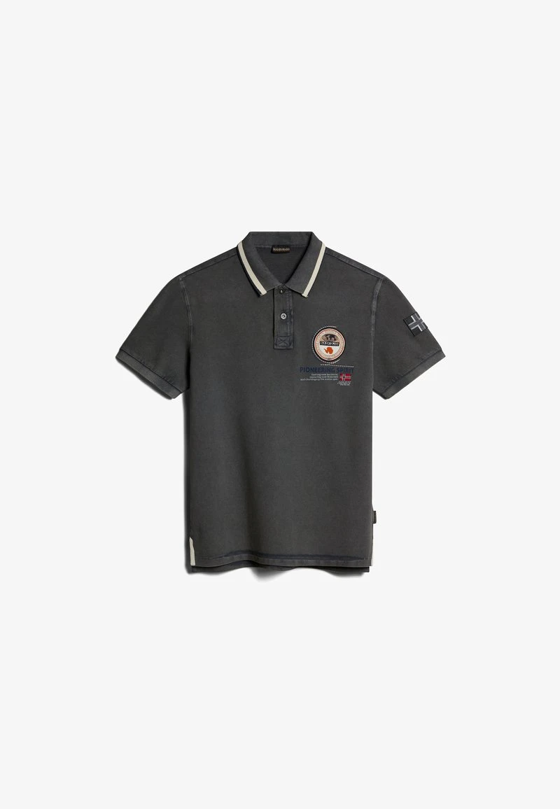 Napapijri GANDY - Poloshirt - Gray Granit H 3 Napapijri GANDY - Poloshirt - Gray Granit H