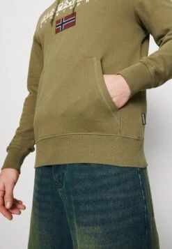 Napapijri AYAS - Sweatshirt - Green Lichen -Napapijri 5954ac2a993a494bbb5c3f30f81f45e1