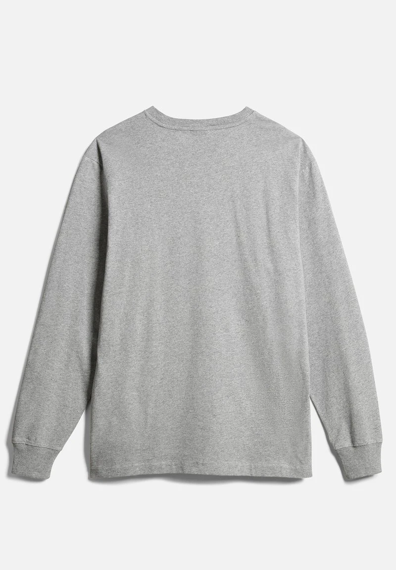 Napapijri S BOX LS - Langarmshirt - Medium Grey Melange 8 Napapijri S BOX LS - Langarmshirt - Medium Grey Melange – Bild 6