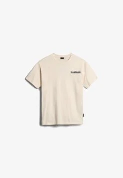 Napapijri PARADISE - T-Shirt Print - Whitecap Gray