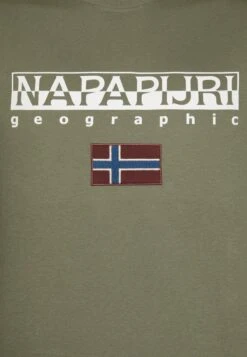 Napapijri S-AYAS - T-Shirt Print - Green Lichen -Napapijri 79836dda477b4de2ae3db37d692e13ab