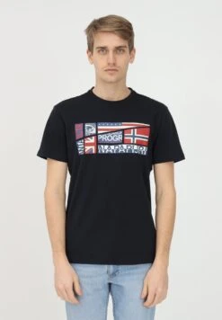 Napapijri T-Shirt Print - Blu Marine