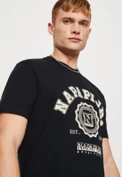Napapijri S-QUITO SS - T-Shirt Print - Black -Napapijri 861c225c00fb4dc9930fdf3118165b2b
