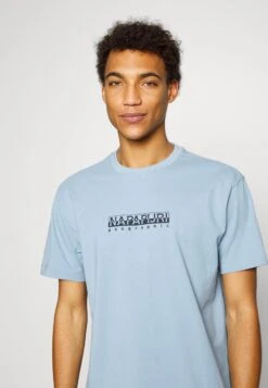 Napapijri BOX - T-Shirt Print - Blue Faded -Napapijri 895698f10d8e4288a3aa8710c8accca1