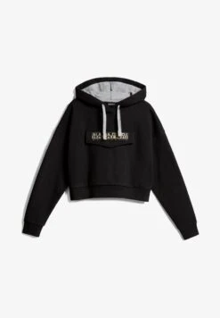 Napapijri BURGEE CROP - Kapuzenpullover - Green Lichen -Napapijri 99a1737229b34eea80dd9f2318b709ce