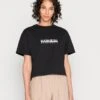 Napapijri BOX CROP - T-Shirt Print - Black 1 Napapijri BOX CROP - T-Shirt Print - Black -Napapijri ab7a5527453a49c3aedf7119d5240e9f