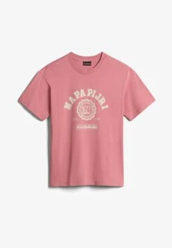 Napapijri MORENO - T-Shirt Print - Pink Lulu -Napapijri be11dde42a7742039ca483ca3521bf3d 2