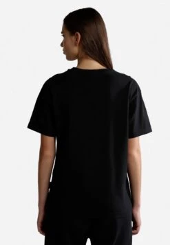 Napapijri S-BOX W SS - T-Shirt Print - Black -Napapijri ca5b6ec4343a423bb7961927de61cc1d