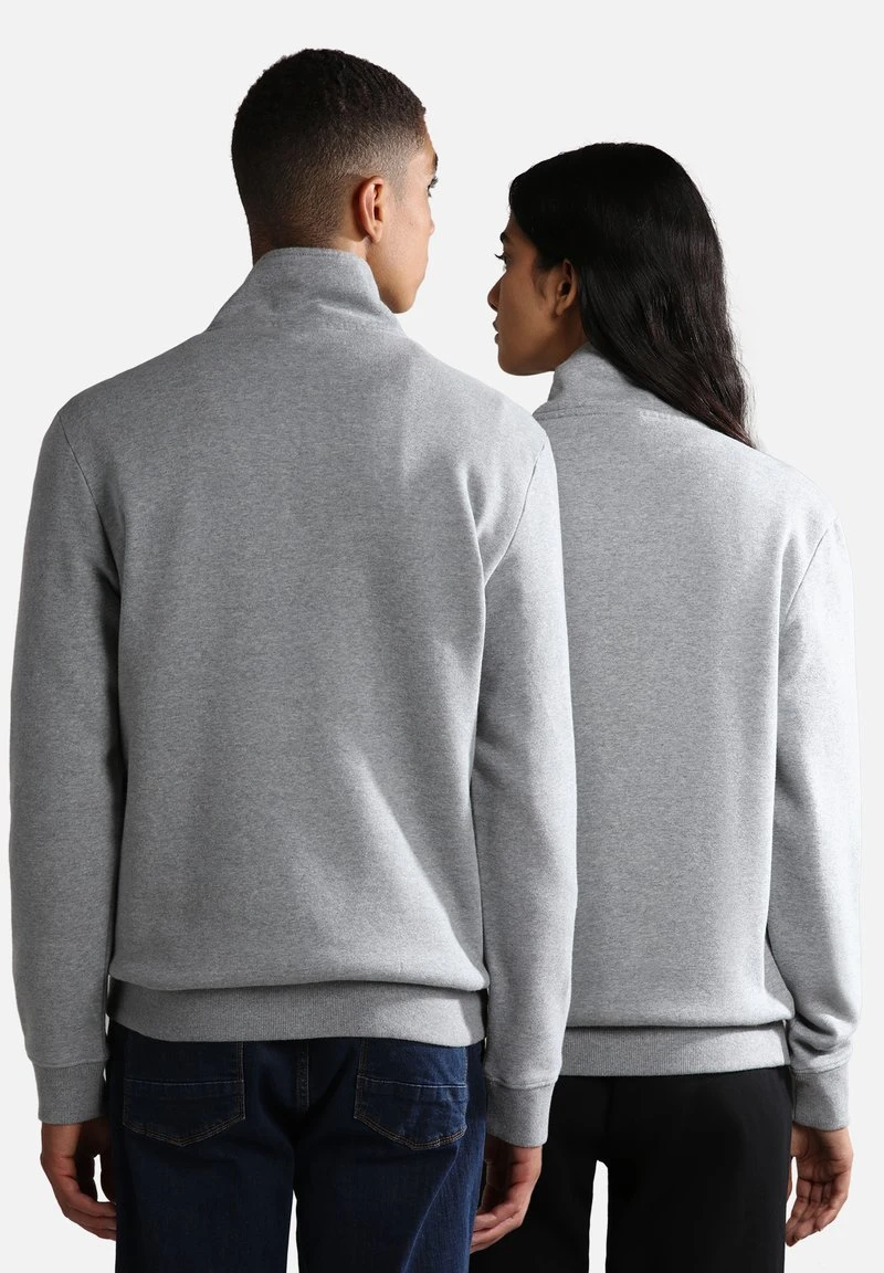 Napapijri BURGEE ZIP - Sweatshirt - Medium Grey Melange 4 Napapijri BURGEE ZIP - Sweatshirt - Medium Grey Melange – Bild 2