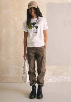 Napapijri CHOKELA - T-Shirt Print - Bright White -Napapijri f5f1f7f2b0ae42afaaf58ff517e46395