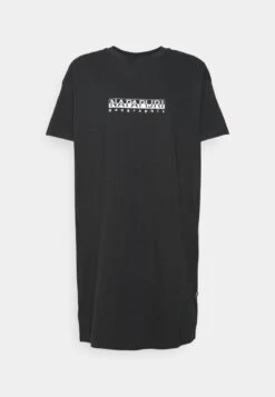 Napapijri BOX LONG - T-Shirt Print - Black