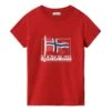 Napapijri Seji Kinder T-Shirt Granatrot -Napapijri nap na4f1s094 001