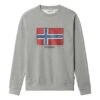 Napapijri Birol Crew Sweatshirt Grau -Napapijri nap na4fa6160 001
