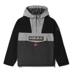 Napapijri Rainforest CB 1 Kinder Jacke Schwarz/hellgrau/dunkel
