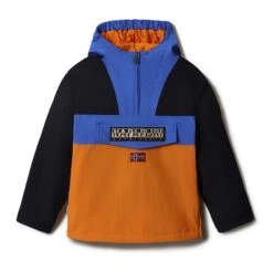 Napapijri Rainforest CB 1 Kinder Jacke Orange/hellblau/dunkel