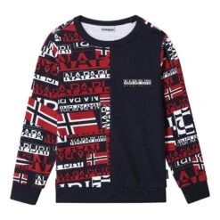 Napapijri Beiy Kinder Sweatshirt Marineblau/rot