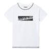 Napapijri Sob Kinder T-Shirt Weiß/schwarz