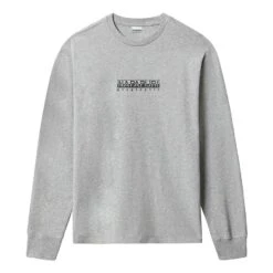 Napapijri S-Box 2 Langarmshirt Hellgrau