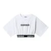 Napapijri S-Box Crop Wide 2 Damen T-Shirt Weiß -Napapijri nap na4fvb002 001