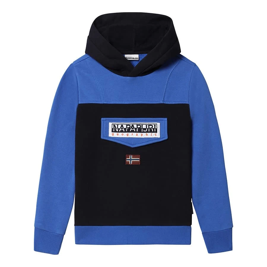 Napapijri Burgee W 1 Kinder Hoodie Hellblau/dunkel 3 Napapijri Burgee W 1 Kinder Hoodie Hellblau/dunkel