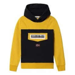 Napapijri Burgee W 1 Kinder Hoodie Gelb/marineblau