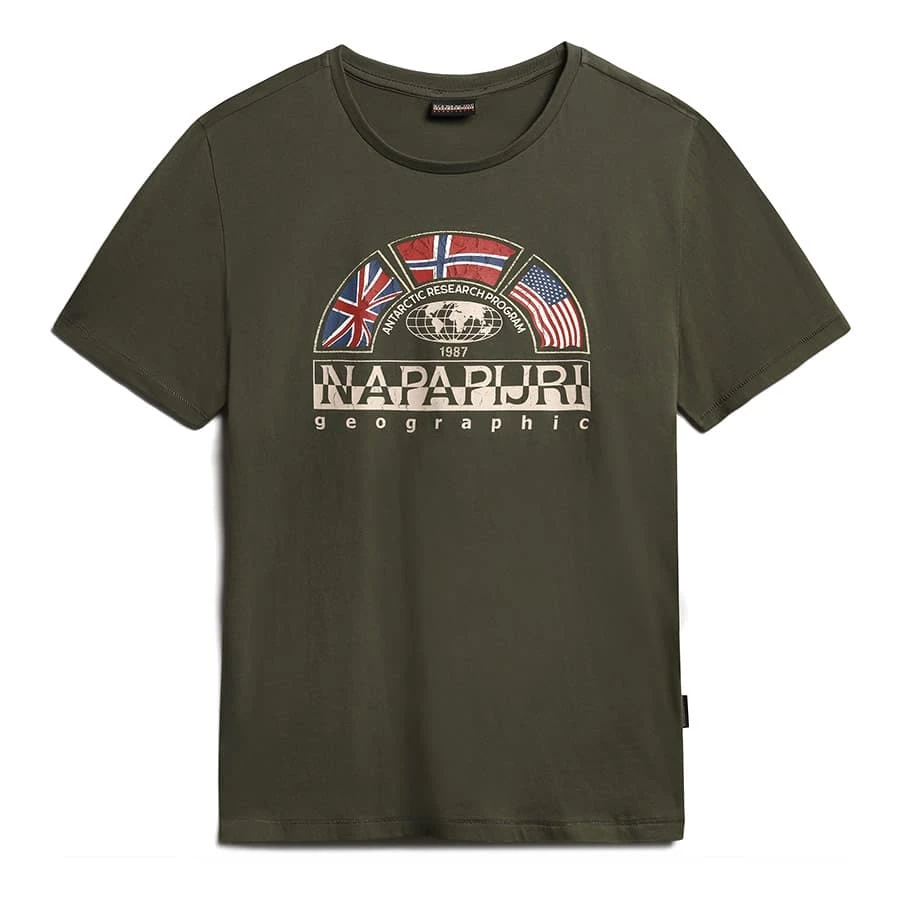 Napapijri S-Turin T-Shirt Dunkelgrün 3 Napapijri S-Turin T-Shirt Dunkelgrün