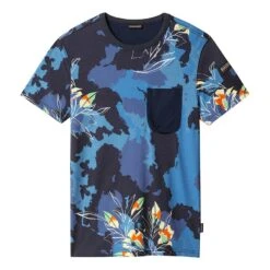 Napapijri Amoul T-Shirt Hellblau/dunkelblau
