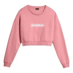 Napapijri Box Crop Damen Sweatshirt Rosa