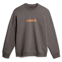 Napapijri Box Sweatshirt Dunkelgrau/orange