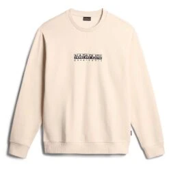 Napapijri Box Sweatshirt Cremeweiß/orange