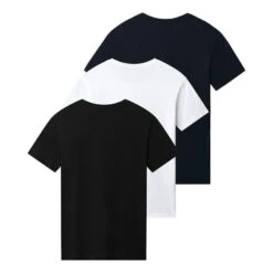 Napapijri Salis 1 T-Shirt Weiß/schwarz/marineblau (3er-Pack)