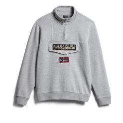 Napapijri Burgee Half Zip 1 Sweatshirt Hellgrau