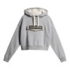 Napapijri Burgee Crop Damen Hoodie Grau -Napapijri nap np0a4gkj160 001