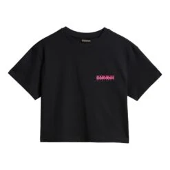Napapijri Cold Crop Damen T-Shirt Schwarz