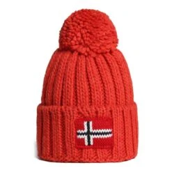 Napapijri Semiury 6 Kinder Mütze Orange-rot