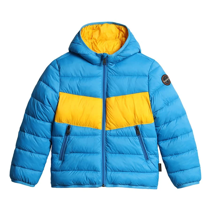 Napapijri Aerons Reversible Kinder Winterjacke Himmelblau/gelb 3 Napapijri Aerons Reversible Kinder Winterjacke Himmelblau/gelb