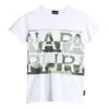 Napapijri Andoya AOP Kinder T-Shirt Weiß 1 Napapijri Andoya AOP Kinder T-Shirt Weiß -Napapijri nap np0a4gnf002 001