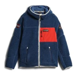 Napapijri Yupik Full Zip 3 Fleecejacke Blau/rot